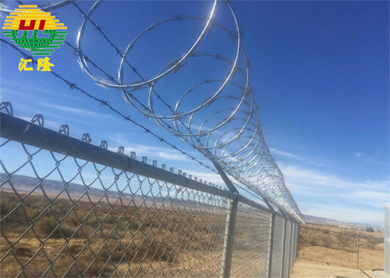 আউটডোর ক্লিপড 2.5 মিমি রেজার কনসার্টিনা কাঁটাতারের গ্যালভানাইজড স্টিল অ্যান্টিওয়্যার