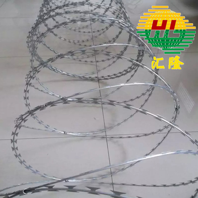 BTO-22 কনসার্টিনা রেজার ওয়্যার কয়েল উচ্চ প্রসার্য Ss 304 স্টেইনলেস স্টীল 316 হট ডুব গ্যালভানাইজড