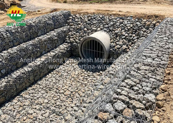 গ্যালভানাইজড ট্রিপল টোরশন গ্যাবিয়ন ওয়াল স্টক আছে, ইঞ্জিনিয়ারিং প্রকল্প, বন্যা নিয়ন্ত্রণ, নদী সুরক্ষা, দ্রুত ডেলিভারি