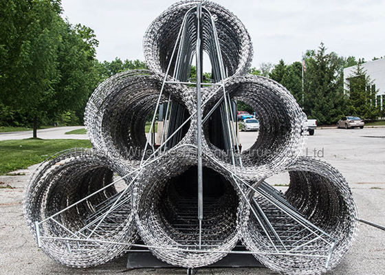 একাধিক ব্যবহার কনসার্টিনা রেজার ওয়্যার বেড়া 730 মিমি হট ডুবানো গ্যালভানাইজড